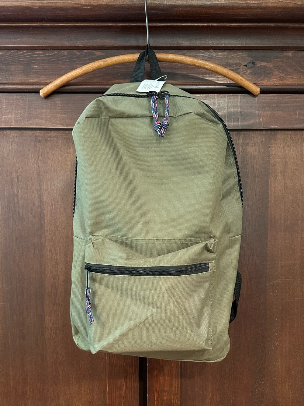 Army green adult backpack • brand new